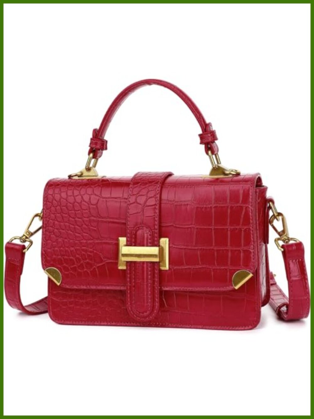 Women's Small Crossbody Purse Top Handle Satchel Leather Handbag